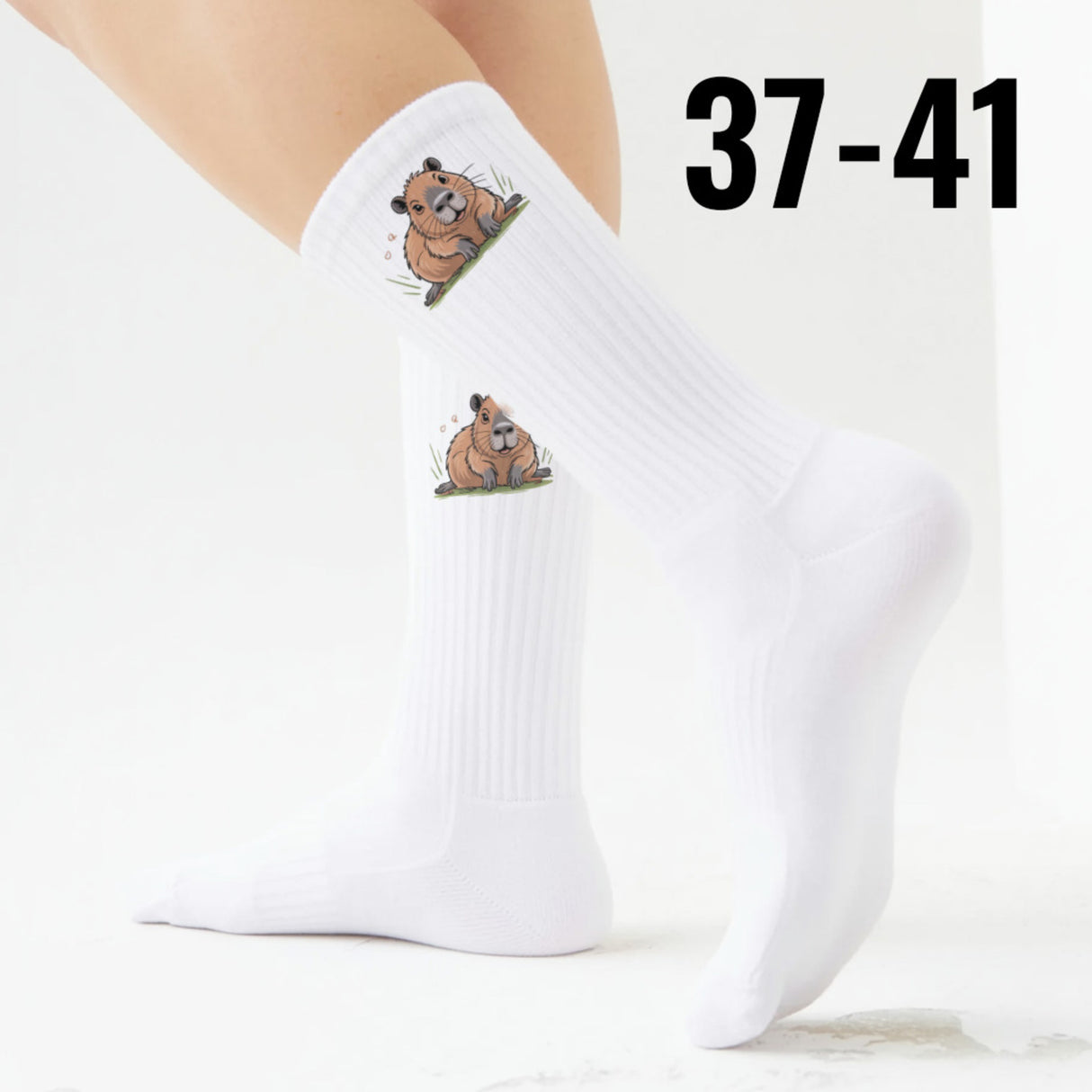 epicsocks Chill Capybara Liebevoller Blick Socken in 37-41 im Paar