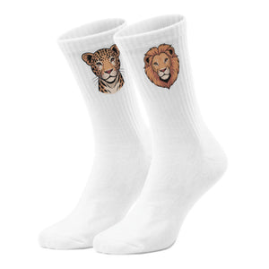 epicsocks Big Six Safari Raubkatzen Socken in 37-41 im Paar