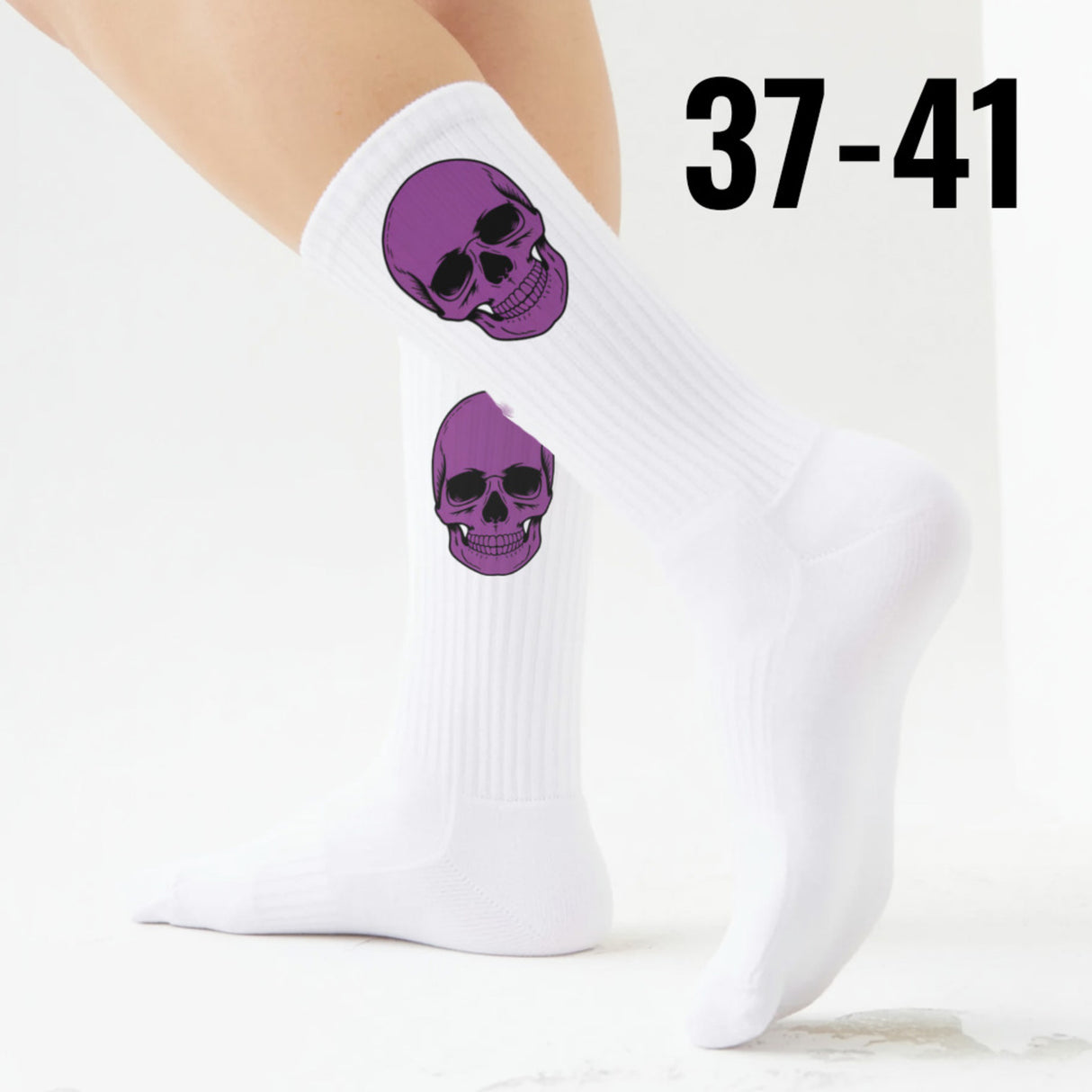 epicsocks Colorful Skulls Lila Schädel Socken in 37-41 im Paar