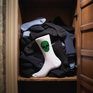epicsocks Colorful Skulls Grüner Schädel Socken in 37-41 im Paar