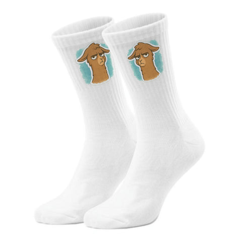 epicsocks Llama Expressions Unbeeindruckte Lama Socken in 37-41 im Paar