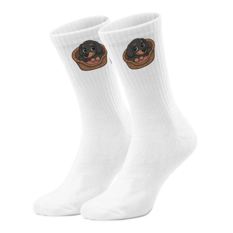 epicsocks Dackelfreude Kuschelkorb Socken in 37-41 im Paar
