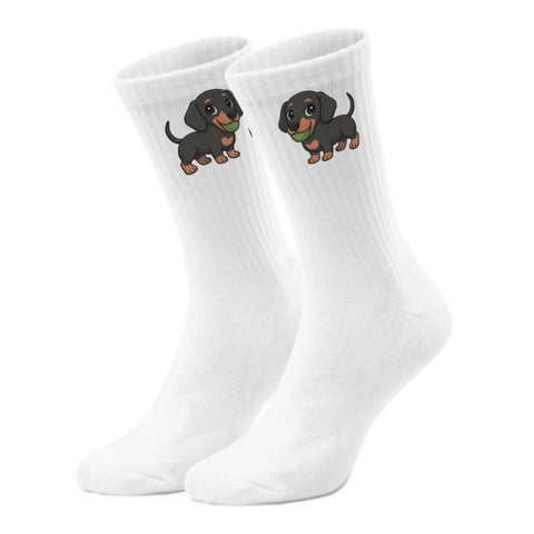 epicsocks Dackelfreude Spielender Ball Socken in 37-41 im Paar