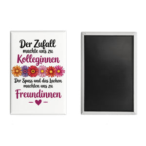 Beste Kollegin Souvenir Magnet mit Spruch nicht nur Kolleginnen sondern Freundinnen