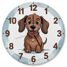 Dackel Cartoon Wanduhr für Kinderzimmer