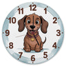 Dackel Cartoon Wanduhr für Kinderzimmer
