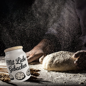 Vintage Keksdose mit Liebe gebacken