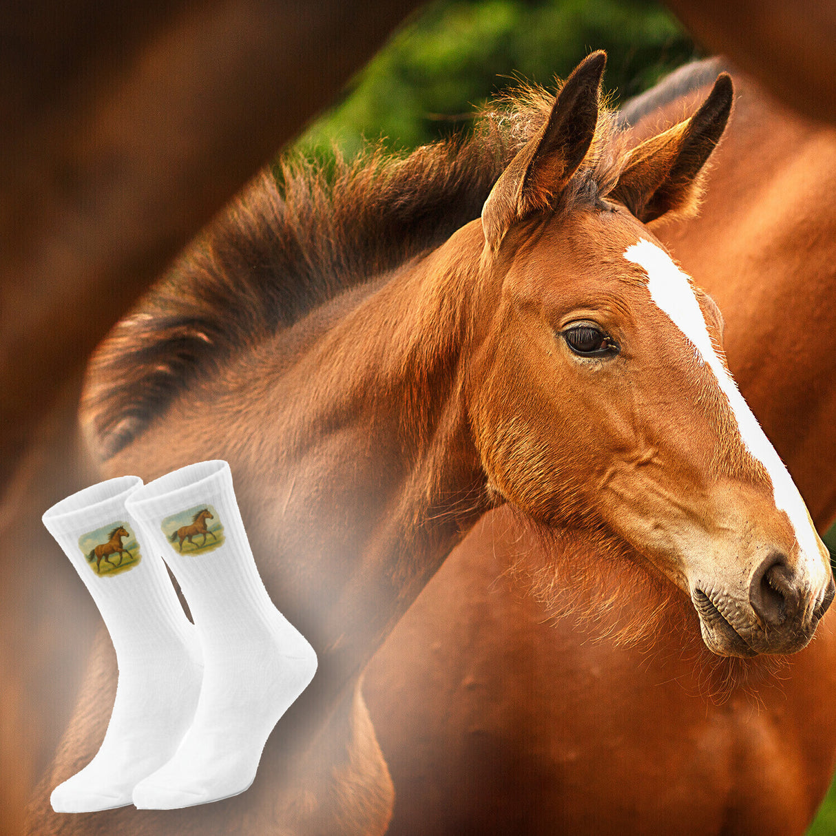 epicsocks Equine Dreams Galoppierendes Pferd Socken in 37-41 im Paar