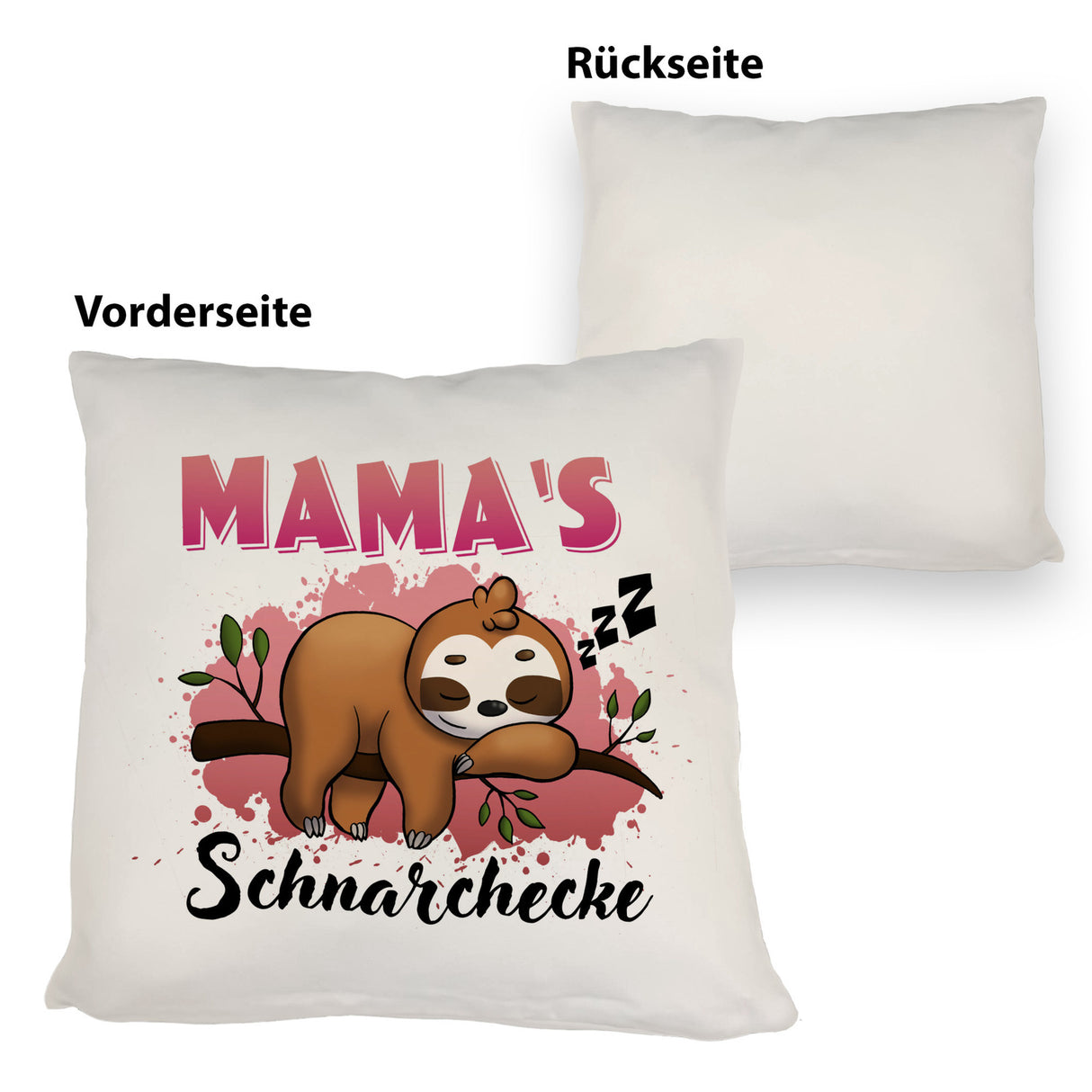 Faultier auf Ast Kissen Mama's Schnarchecke
