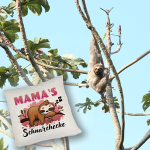 Faultier auf Ast Kissen Mama's Schnarchecke