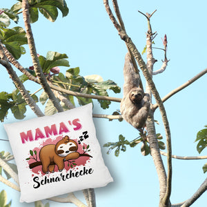 Faultier auf Ast Kissen Mama's Schnarchecke