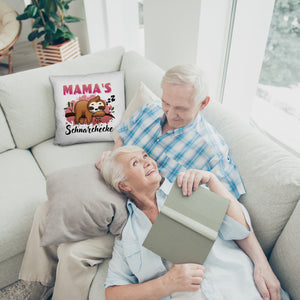 Faultier auf Ast Kissen Mama's Schnarchecke
