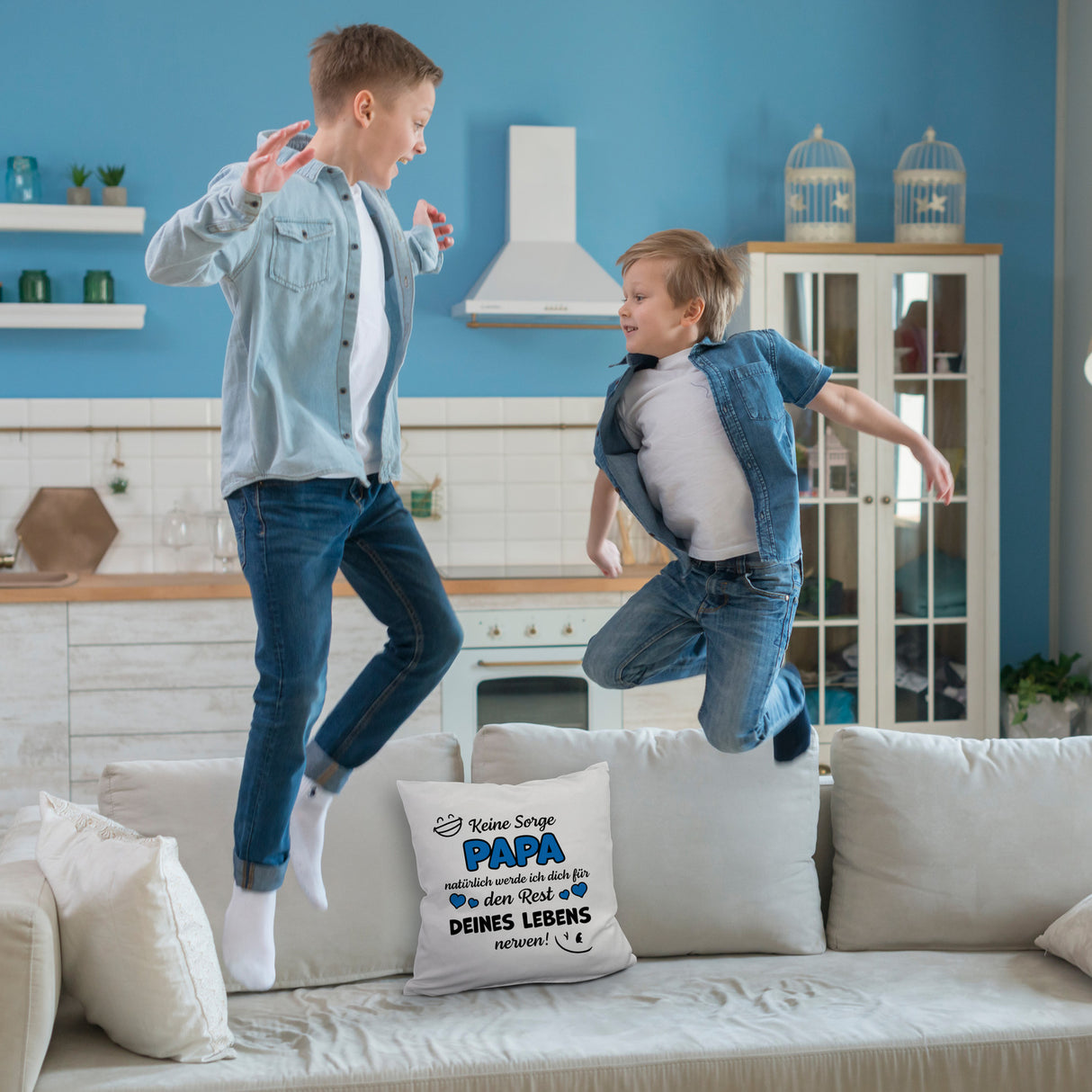 Papa werde dich für den Rest deines Lebens nerven! Kissen