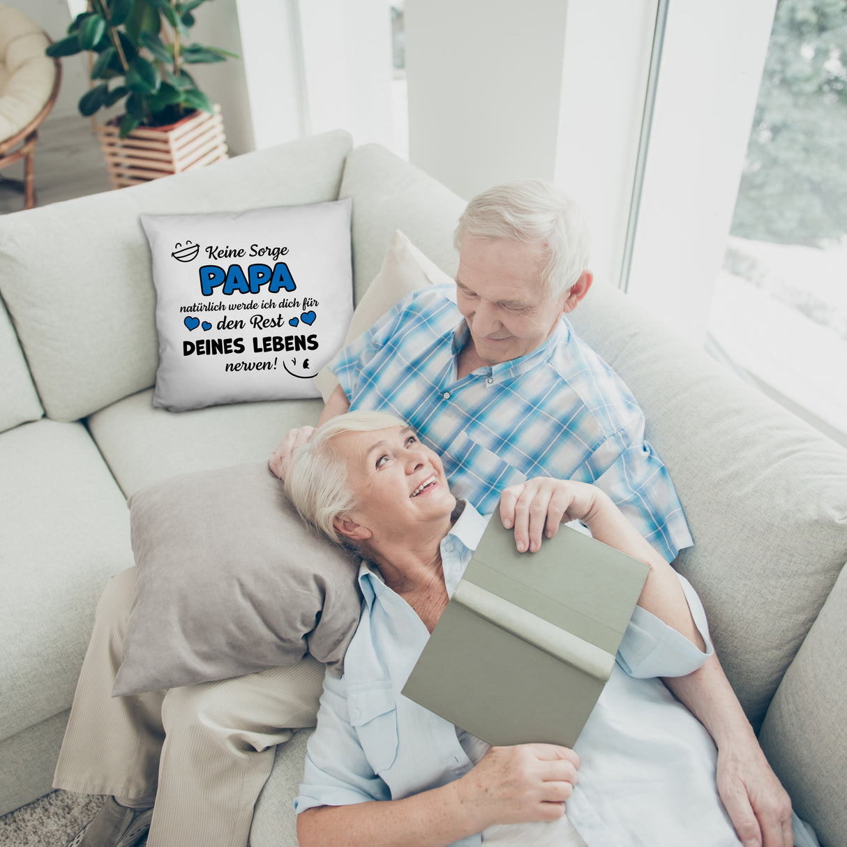 Papa werde dich für den Rest deines Lebens nerven! Kissen