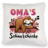 Faultier auf Ast Kissen Oma's Schnarchecke