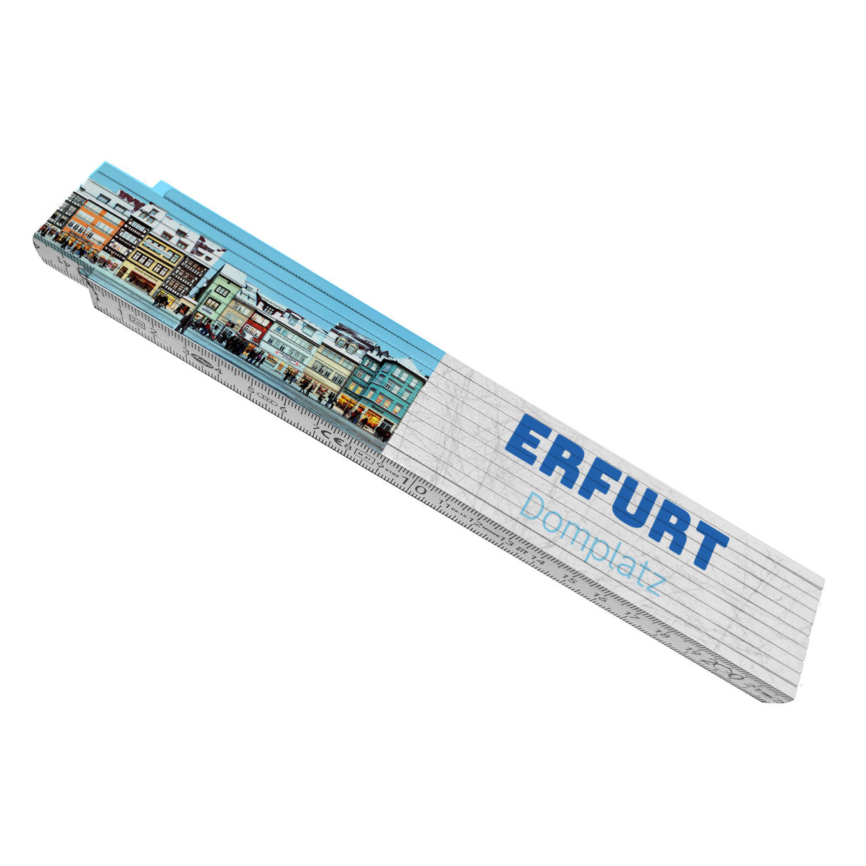 streetline Erfurt Domplatz Meterstab aus Holz