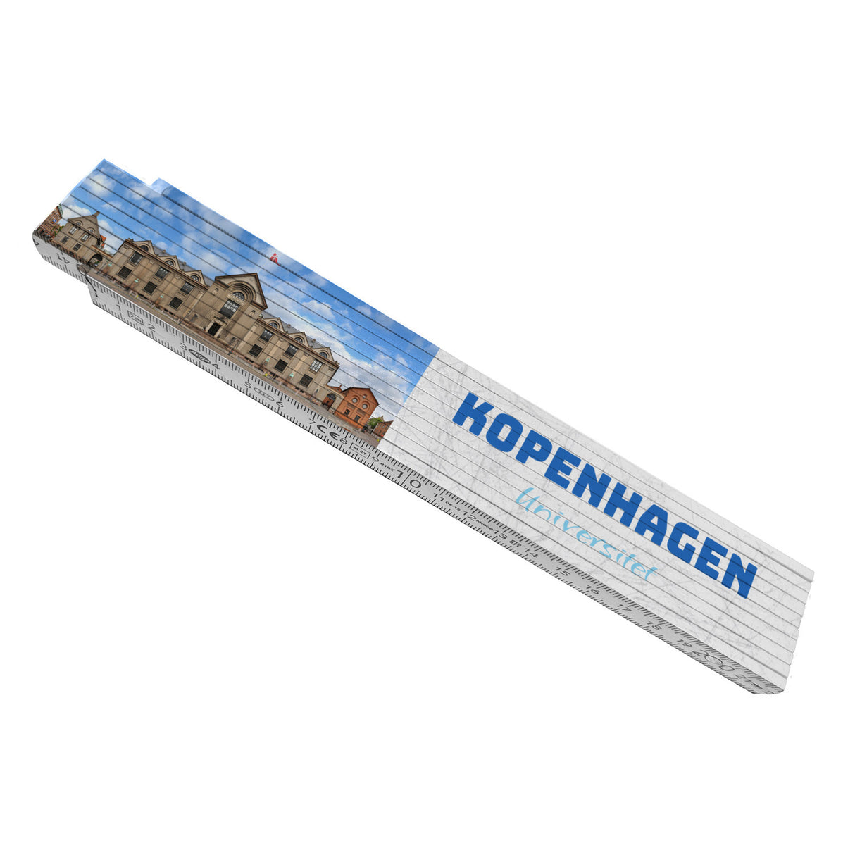 streetline Kopenhagen Universitet Meterstab aus Holz