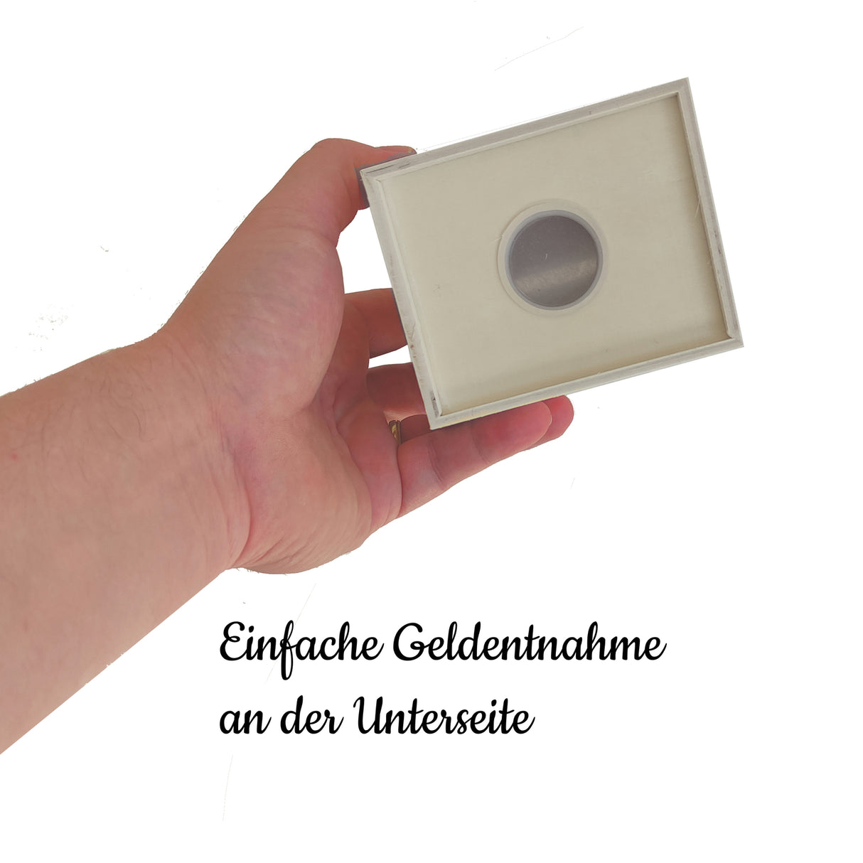 Schneemann Spardose mit Spruch: Frohe Weihnacht