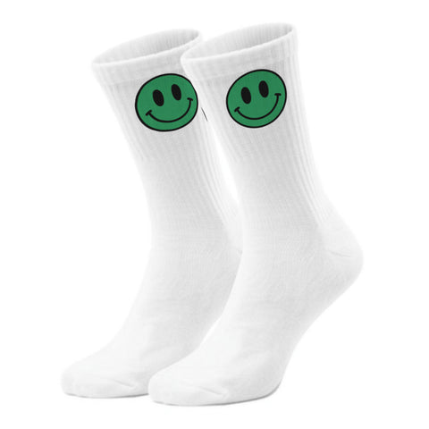 epicsocks Happy Vibes Grünes Lächeln Socken in 37-41 im Paar
