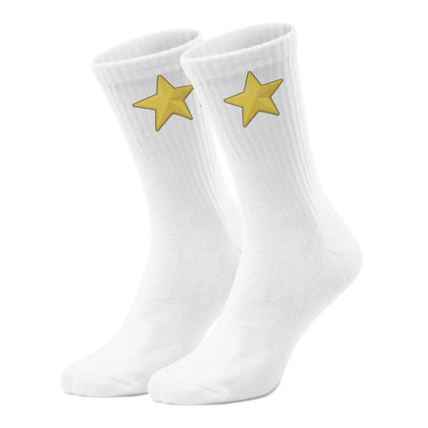 epicsocks Star Parade Gelber Stern Socken in 37-41 im Paar