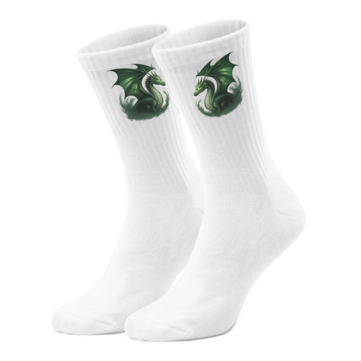 epicsocks Dragon Power Grüner Drache Socken in 37-41 im Paar