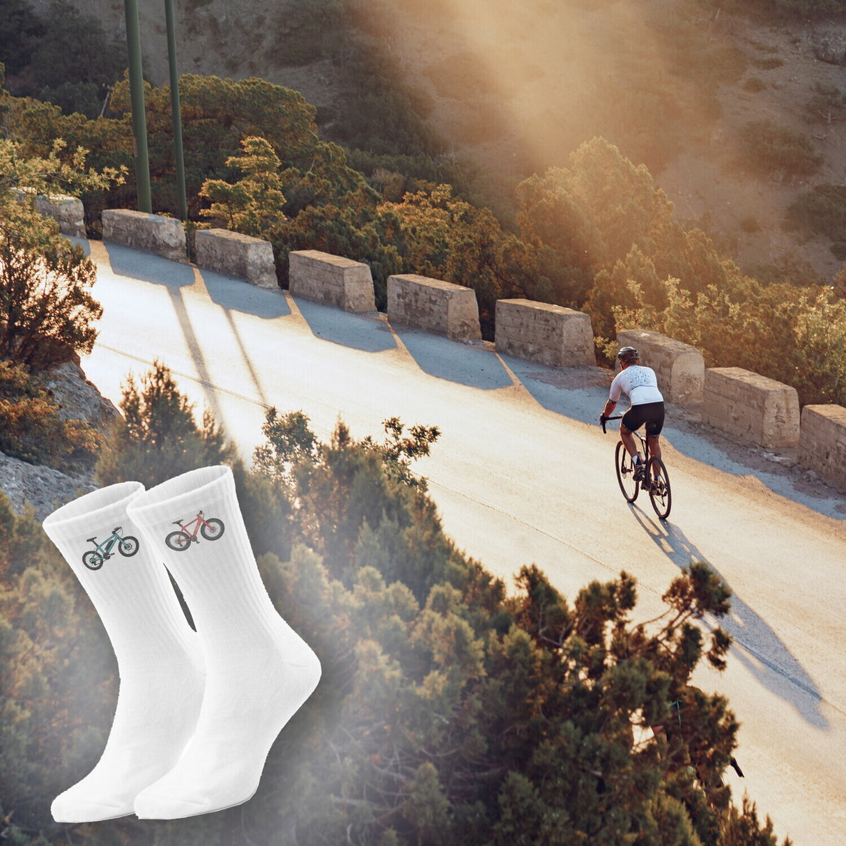 epicsocks Pedal Parade Socken in 37-41 im 6er Set in Geschenkdose im 6er Set in Geschenkbox