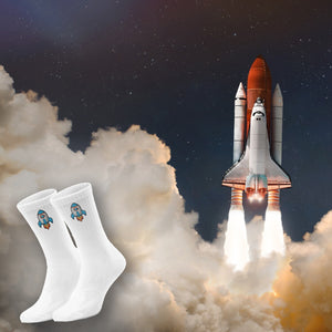 epicsocks Astro Fun Rakete Socken in 37-41 im Paar