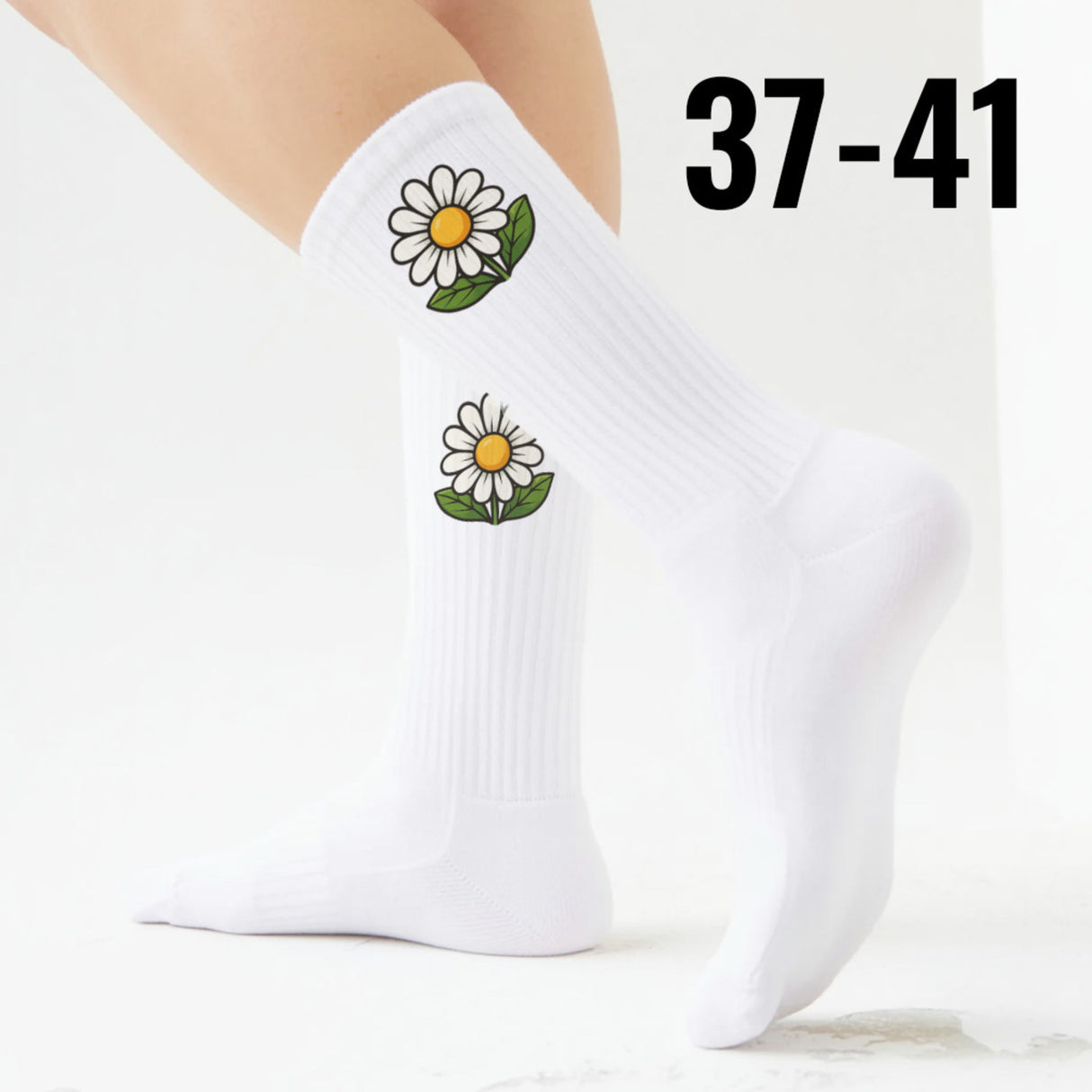 epicsocks Floral Fantasy Zarte Gänseblümchen Socken in 37-41 im Paar