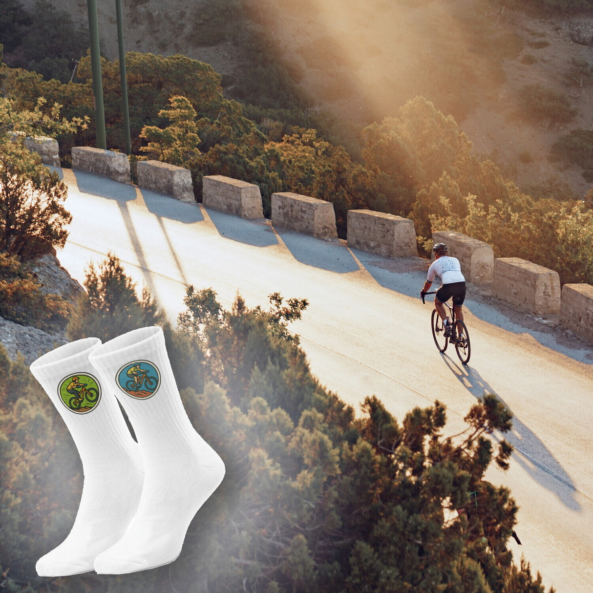 epicsocks Fahrradabenteuer Socken in 37-41 im 6er Set in Geschenkdose im 6er Set in Geschenkbox