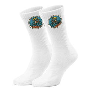 epicsocks Fahrradabenteuer Blauer Fahrer Socken in 37-41 im Paar