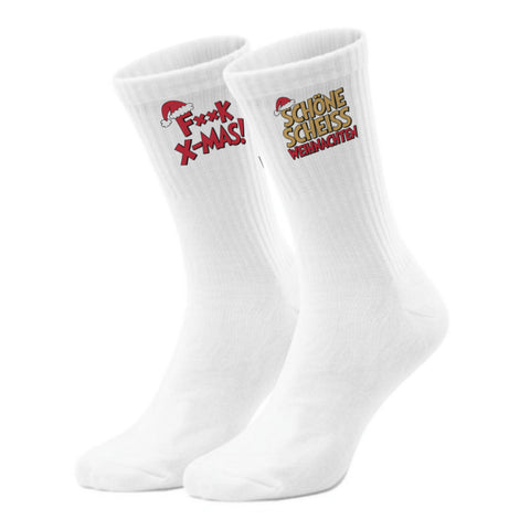 epicsocks Weihnachtsmuffel No X-Mas Socken in 37-41 im Paar