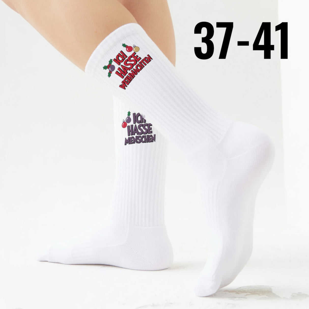 epicsocks Weihnachtsmuffel Hasser Socken in 37-41 im Paar
