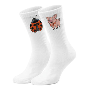 epicsocks LuckySteps Glücksbringer Tiere Socken in 37-41 im Paar