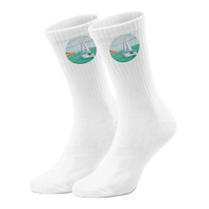 epicsocks Nautik Freude Segelboot Socken in 37-41 im Paar