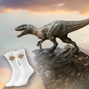epicsocks Dino Delight Brauner Dino Socken in 37-41 im Paar