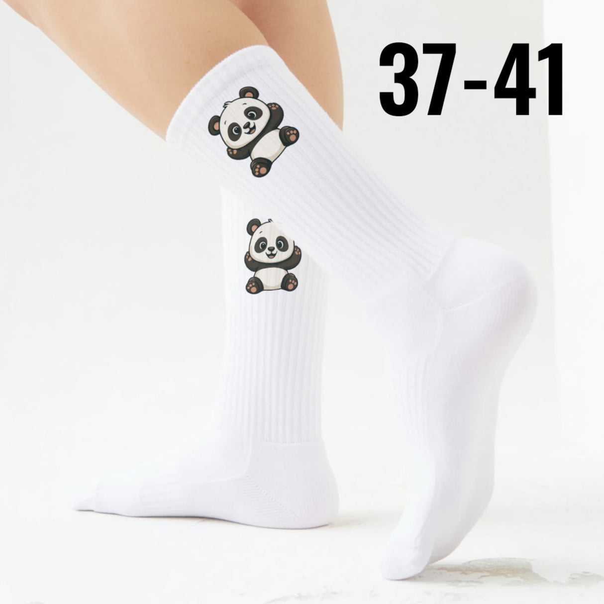 epicsocks Panda Liebe Fröhlicher Panda Socken in 37-41 im Paar