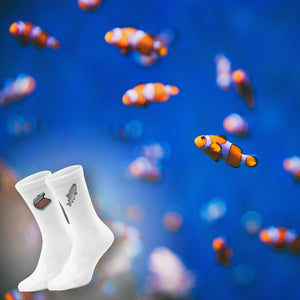 epicsocks Fischertraum Fisch frisst Wurm Socken in 37-41 im Paar