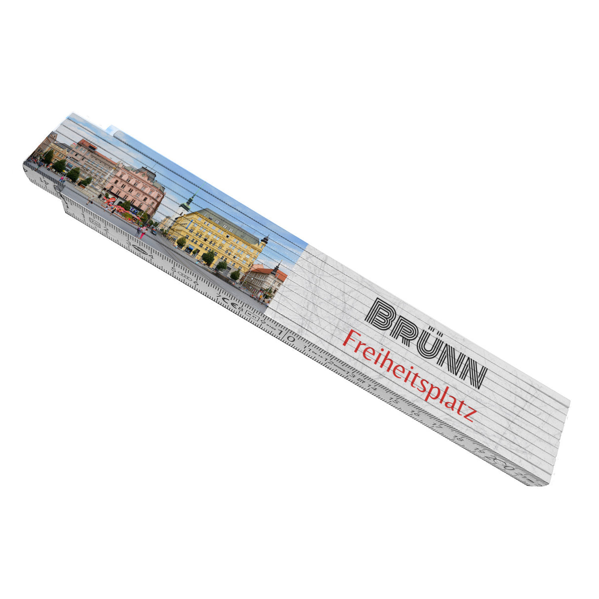 streetline Brünn Freiheitsplatz Meterstab aus Holz