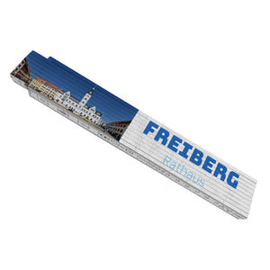 streetline Freiberg Rathaus Meterstab aus Holz