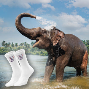 epicsocks Wilde Freunde Elefant Socken in 37-41 im Paar