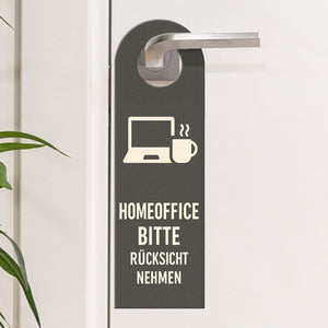 Homeoffice Bitte rücksicht nehmen Türhänger fürs Büro