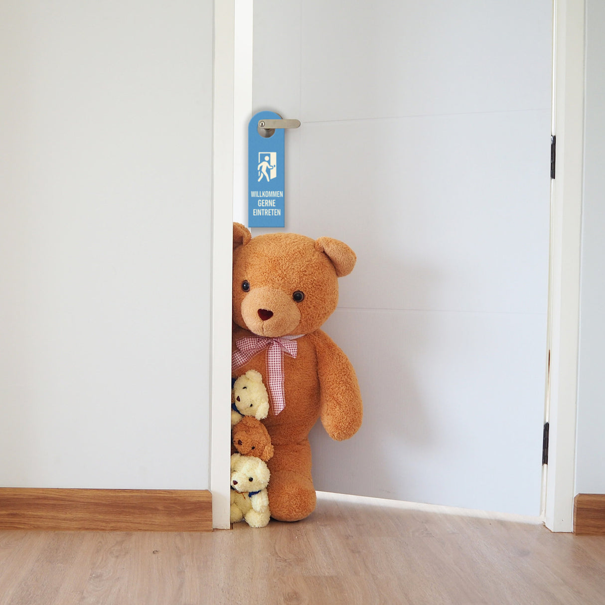 Fokusphase bitte nicht unterbrechen und Willkommen Türhänger Büro