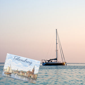 Hafenstadt Flensburg Souvenir Magnet für Küstenliebhaber