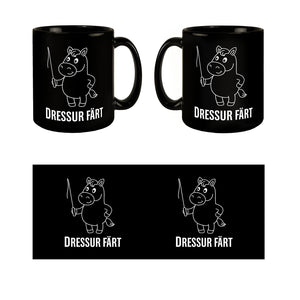 Pferd mit Peitsche Dressur Färt Kaffeebecher