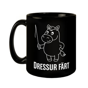 Pferd mit Peitsche Dressur Färt Kaffeebecher