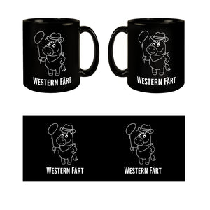Pferd Cowboy Cartoon Western Färt Kaffeebecher