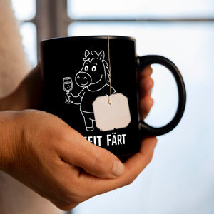 Pferd mit Wein Freizeit Färt Kaffeebecher