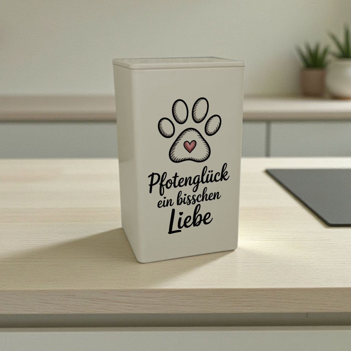 Pfotenglück Ein bisschen Liebe Pfotenabdruck Herz Dose 900ml