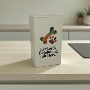 Pfote Dose 900ml für Leckerlis und Hundeknochen
