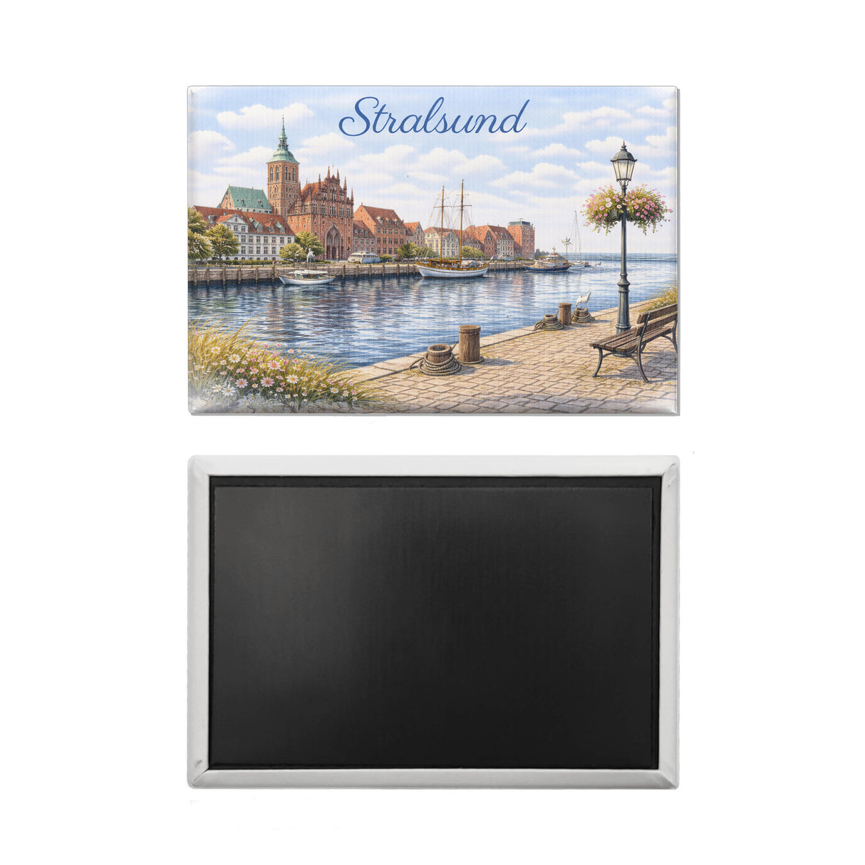 Stralsund Stadtansicht Kirche Souvenir Souvenir Magnet